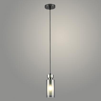 Подвес 74338/1P PL BK+SN NK черный/никель 1х60W E14 d80 h900, GAN22